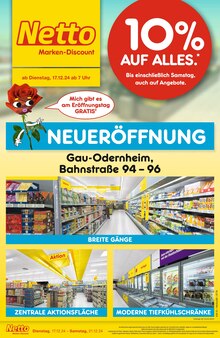 Netto Marken-Discount Bechtolsheim Prospekt "Neueröffnung - 10% AUF ALLES." mit 8 Seiten