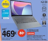 Pc portable ip slim - LENOVO en promo chez E.Leclerc Valence à 469,00 €