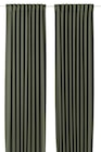 2 Gardinenschals (verdunk.) dunkelgrün/mit Gardinenband 145x300 cm Angebote von MAJGULL bei IKEA Leverkusen für 45,99 €