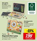 Magnetuhr/Holz-Laptop Angebote von Playtive bei Lidl Heidelberg für 7,99 €