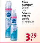 Haarspray oder Schaumfestiger Angebote von Nivea bei Rossmann Krefeld für 3,29 €