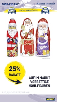 Lindt Angebot im aktuellen METRO Prospekt auf Seite 14
