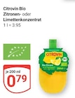 Bio Zitronenkonzentrat bei GLOBUS im Simmern Prospekt für 0,79 €
