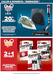 Prix et réduction Rowenta dans le prospectus Carrefour en cours Offre Rowenta dans le catalogue Carrefour du moment à la page 76