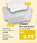 Box mit Deckel Angebote von LIV&BO bei Kaufland Hamm für 2,99 €
