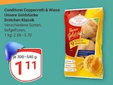 GLOBUS - Unsere Goldstücke Brötchen Klassik Angebot im Prospekt Unsere Goldstücke Brötchen Klassik bei GLOBUS im Prospekt "" für 1,11 €