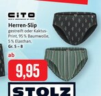 Herren-Slip Angebote von CITO bei Kaufhaus Stolz Stralsund für 9,95 €