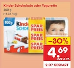 Schokolade Angebote von Kinder bei Netto Marken-Discount Göttingen für 4,69 €