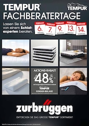 Möbel & Einrichtung Prospekt von Zurbrüggen Rheda-Wiedenbrück Zurbrüggen Prospekt: "Tempur Fachberatertage", 4 Seiten, 03.02.2026 - 16.02.2026
