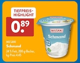 Schmand von MILSANI im aktuellen ALDI SÜD Prospekt für 0,89 €