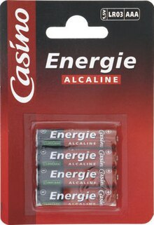 Gamme de piles - Géant Casino à Paris Gamme de piles en promo chez Géant Casino Paris à 1,30 €
