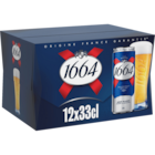 Bière blonde - 1664 en promo chez Carrefour Aulnay-sous-Bois à 10,79 €