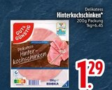 Hinterkochschinken im EDEKA Prospekt Hinterkochschinken von im aktuellen EDEKA Prospekt für 1,29 €