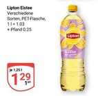 Eistee Mango im Angebot bei GLOBUS in Duisburg Eistee Mango Angebote von Lipton bei GLOBUS Duisburg für 1,29 €