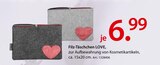 Filz-Täschchen LOVE Angebote bei Zurbrüggen Dortmund für 6,99 €