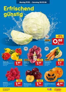 Paprika im Netto Marken-Discount Prospekt "Aktuelle Angebote" mit 70 Seiten (Wuppertal)