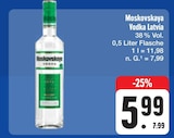 Vodka Latvia Angebote von Moskovskaya bei E center Freital für 5,99 €