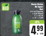 Bio Ingwer Shot Angebote von Kloster Kitchen bei E center Nürnberg für 4,99 €