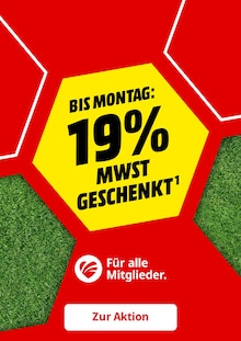 Staubsauger im aktuellen MediaMarkt Saturn Prospekt (Mainz) Staubsauger im MediaMarkt Saturn Prospekt "BIS MONTAG: 19% MWST GESCHENKT" mit 1 Seiten (Mainz)
