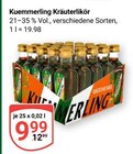 Kräuterlikör Angebote von Kuemmerling bei GLOBUS Nettetal für 9,99 €