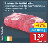 Brust vom Irischen Weiderind Angebote bei Netto Marken-Discount Aalen für 1,39 €