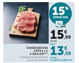 Viande bovine côte à griller - U Express à Saint-Étienne Viande bovine côte à griller en promo chez U Express Saint-Étienne à 13,59 €