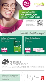 Aktueller mea - meine apotheke Prospekt "Unsere August-Angebote" Seite 1 von 4 Seiten