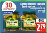 Gewürzgurken im E center Prospekt Schlemmer-Töpfchen mit Kräutern verfeinert von Kühne im aktuellen E center Prospekt für 2,79 €