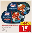 Zarte Heringsfilets Angebote von Appel bei Netto Marken-Discount Duisburg für 1,11 €