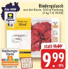 Aktuelles Rindergulasch Angebot bei EDEKA in Oberhausen ab 9,99 €