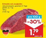Entrecôte vom Jungbullen Angebote bei Netto Marken-Discount Lüneburg für 1,79 €