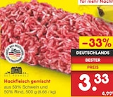 Netto Marken-Discount - Hackfleisch gemischt Angebot im Prospekt Hackfleisch gemischt bei Netto Marken-Discount im Prospekt "" für 3,33 €
