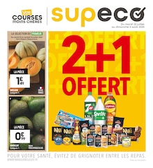 Prospectus Supeco à Poissy, "VOS COURSES MOINS CHÈRES", 4 pages de promos valables du 22/07/2025 au 03/08/2025