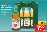 Aktuelle Saft Angebote bei Netto Marken-Discount in Moers Aktuelles Apfelsaft klar oder Apfeldirektsaft naturtrüb Angebot bei Netto Marken-Discount in Moers ab 7,99 €