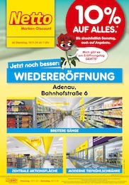 Netto Marken-Discount Prospekt: "Wiedereröffnung - 10% auf alles", 6 Seiten, 19.11.2024 - 23.11.2024