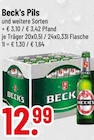 Flaschentraeger im Trinkgut Prospekt Pils und weitere Sorten von Beck's im aktuellen Trinkgut Prospekt für 12,99 €