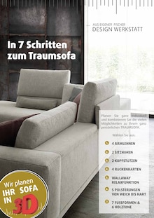 Couch im Polstermöbel Fischer Prospekt "AUS EIGENER DESIGN WERKSTATT" mit 22 Seiten (Fürth)