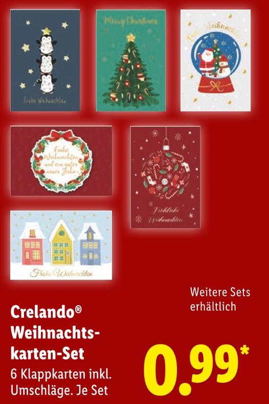 Weihnachtskarten-Set