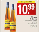 5 Sterne Angebote von Metaxa bei WEZ Bad Oeynhausen für 10,99 €