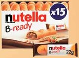 GAUFRETTES FOURÉES B-READY - NUTELLA en promo chez Intermarché Vitry-sur-Seine à 2,29 €