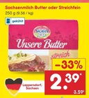 Butter oder Streichfein Angebote von Sachsenmilch bei Netto Marken-Discount Leipzig für 2,39 €