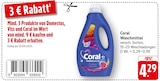 Waschmittel im Angebot bei EDEKA in Albstadt Waschmittel Angebote von Coral bei EDEKA Albstadt für 4,29 €