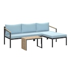 LOUNGEGARNITUR 219/142 cm Akazie massiv Carbonstahl von Ambia Garden für 249,00 € bei XXXLutz Möbelhäuser im Angebot LOUNGEGARNITUR 219/142 cm Akazie massiv Carbonstahl von Ambia Garden im aktuellen XXXLutz Möbelhäuser Prospekt