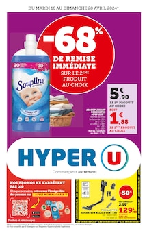 Prospectus Hyper U à Fréjus, "Hyper U", 1 page de promos valables du 16/04/2024 au 28/04/2024