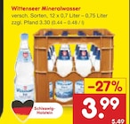 Wittenseer Mineralwasser Angebote bei Netto Marken-Discount Hamburg für 3,99 €