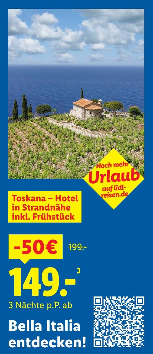 Toskana – Hotel in Strandnähe inkl. Frühstück