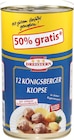 Zimmermann Friesoythe - Königsberger Klopse Angebot im Prospekt Königsberger Klopse bei Zimmermann im Friesoythe Prospekt für 4,99 €