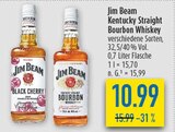 Kentucky Straight Bourbon Whiskey Angebote von Jim Beam bei diska Hof für 10,99 €