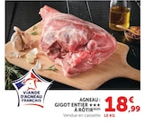 Agneau : gigot entier à rôtir - Hyper U à Aix-en-Provence Agneau : gigot entier à rôtir en promo chez Hyper U Aix-en-Provence à 18,99 €