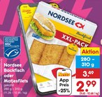 Aktuelles Backfisch oder Matjesfilets Angebot bei Netto Marken-Discount in Duisburg ab 2,99 €